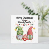 名前の家族のクリスマスカードからメリークリスマス シーズンカード (スタンド正面)