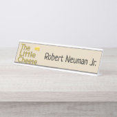 名前の小さなチーズ デスクネームプレート (正面)