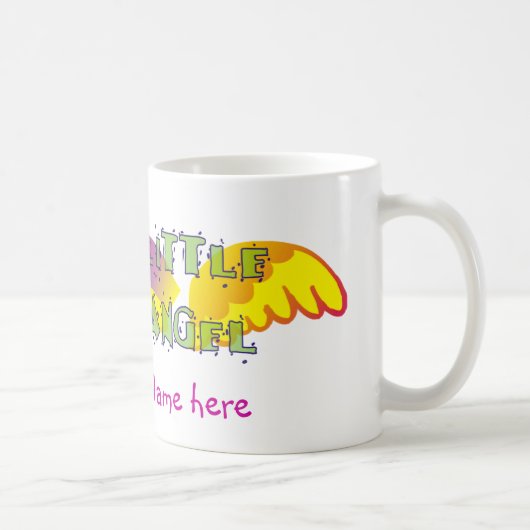 名前の少し天使のコップ コーヒーマグカップ (右)