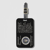 名前の就任日を追加2025年1月20日 ラゲッジタグ (正面縦)