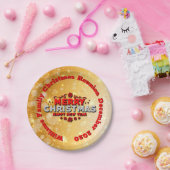 名前の年を追加するMerry Christmas 20xx 7" ペーパープレート (パーティー)