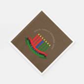 名前の年を追加クワンツァアキャンドルンチョン スタンダードランチョンナプキン (角)