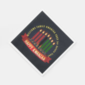 名前の年を追加クワンツァアキャンドルンチョン スタンダードランチョンナプキン (角)