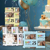 名前の年齢誕生日の折り返し紙 ラッピングペーパーシート