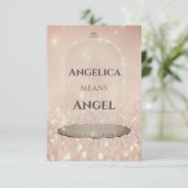 名前の意味アンジェリカグリッターバラスウィート16th 招待状 (スタンド正面)