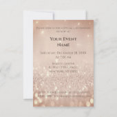 名前の意味アンジェリカグリッターバラスウィート16th 招待状 (裏面)