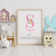 名前の意味モノグラム水彩花