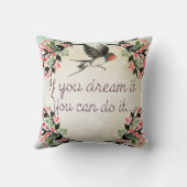 名前の感動的勇気付けられるギフト クッション (裏面)