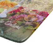 名前の感謝の秋の野生の花小さなガラス カッティングボード (角)