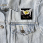 名前の手の黄色い花 缶バッジ (インサイチュ)