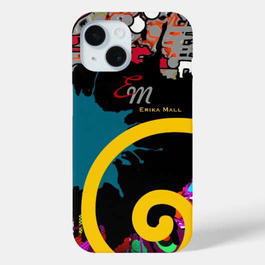 名前の抽象化アート Case-Mate iPhoneケース (裏面)