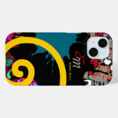 名前の抽象化アート Case-Mate iPhoneケース (裏面 (横))