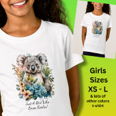 名前の文字を追加して、Koalasを愛する女の子！ Tシャツ