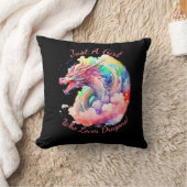 名前の文字を追加し、ドラゴンを愛する女の子だけ! クッション (ブランケット)