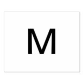 名前の文字を追加するイニシャルシンプル文字 ラバースタンプ (インプリント)