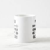 名前の文字を追加する、ミュー祖母は老婦人のために コーヒーマグカップ (中央)