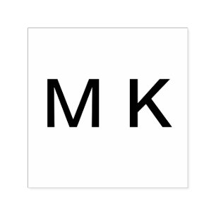 名前の文字を追加イニシャル文字シンプルの文字のテスト セルフインキングスタンプ