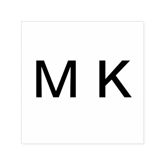 名前の文字を追加イニシャル文字シンプルの文字のテスト セルフインキングスタンプ (デザイン)
