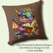 名前の文字を追加、書籍のドラゴンによって簡単に気を散らす クッション