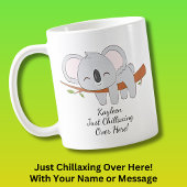名前の文字を追加Koala - Chillaxingこっち! コーヒーマグカップ