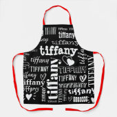 名前の文字パタカスタムーン エプロン (正面)