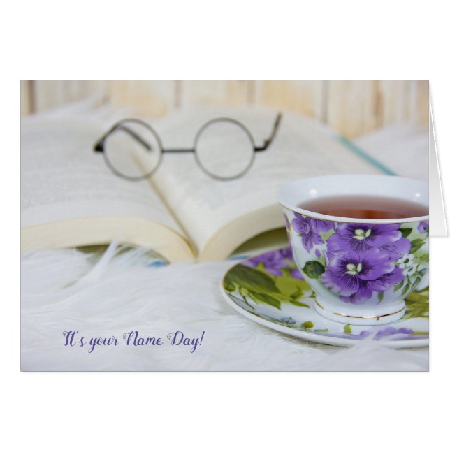 名前の日のための毛皮のティーカップ (正面横)