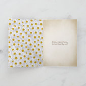 名前の日のデイジーバスケット(蝶あり) カード (内部)