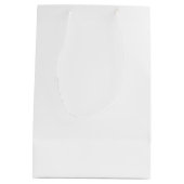 名前の日の水色レッドローズブッシュ ミディアムペーパーバッグ (裏面)