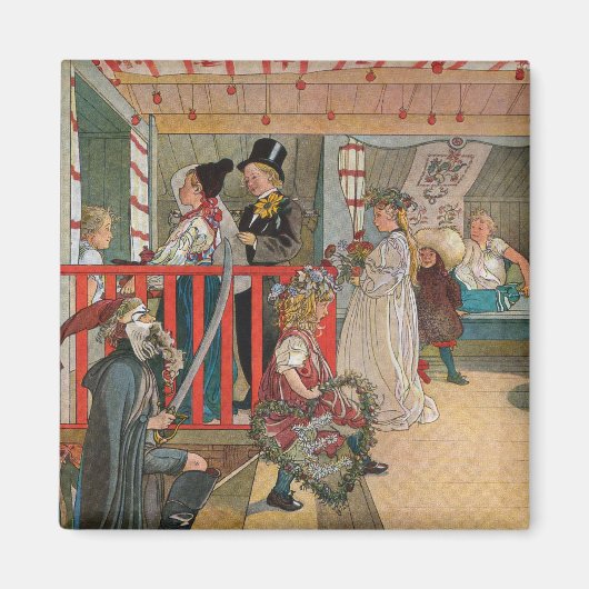 名前の日カール・ラルソン マグネット (正面)