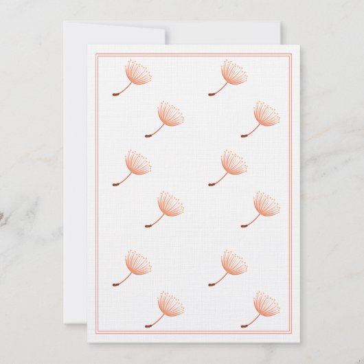 名前の日サンズデイレターKモノグラム 招待状 (裏面)