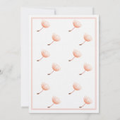 名前の日 聖人の日 文字 E モノグラム 招待状 (裏面)