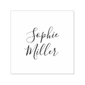 名前の書きスタイリッシュスクリプトの追加 セルフインキングスタンプ (デザイン)