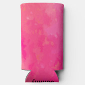 名前の濃淡をピンクに追加 スリム缶クーラー (裏面)