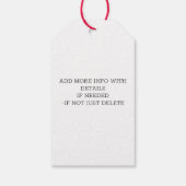 名前の瓶のキッチンから自家製サルサ ギフトタグ (裏面)