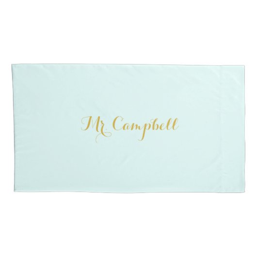 名前の真新しい緑の結婚初夜 枕カバー (裏面-右)