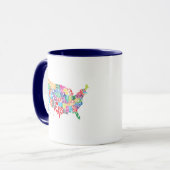 名前の米国 マグカップ (正面左)