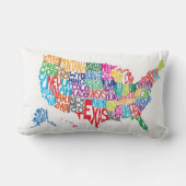 名前の米国 ランバークッション (裏面)