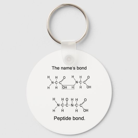 名前の結合、ペプチド結合 キーホルダー (正面)