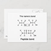 名前の結合、ペプチド結合 ポストカード (正面/裏面)