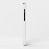 名前の緑と白のストライプスポーツ Case-Mate iPhoneケース (裏面/左)