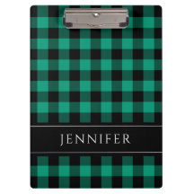 名前の緑と黒のチェックPlaid Gingham Pattern