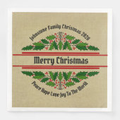 名前の編集文字一致するクリスマスホリーディナー (正面)