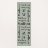 名前の繰り返しカスタムモノグラムヨガマット ヨガマット (正面)