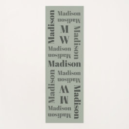 名前の繰り返しカスタムモノグラムヨガマット ヨガマット