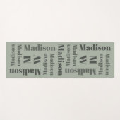 名前の繰り返しカスタムモノグラムヨガマット ヨガマット (正面(横))