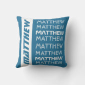 名前の繰り返しカスタム枕 クッション (裏面)