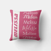 名前の繰り返しカスタム枕 クッション (裏面)