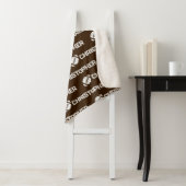 名前の繰り返しサッカードリームブラウン シェルパブランケット (インサイチュ)