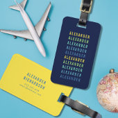 名前の色のグラデーションおもしろいの追加 ラゲッジタグ