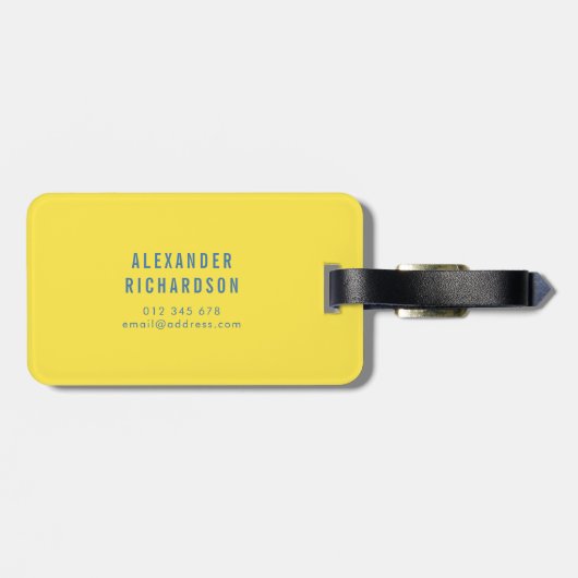 名前の色のグラデーションおもしろいの追加 ラゲッジタグ (裏面横)